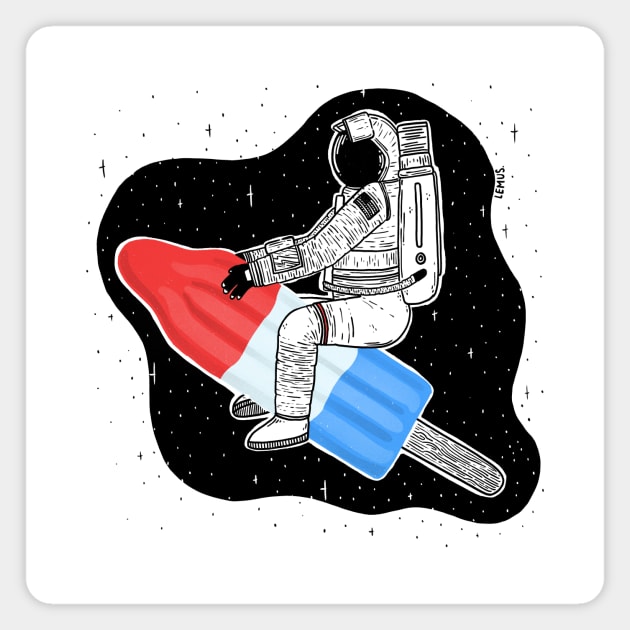 Space Rocket Magnet by queenpinmtl
